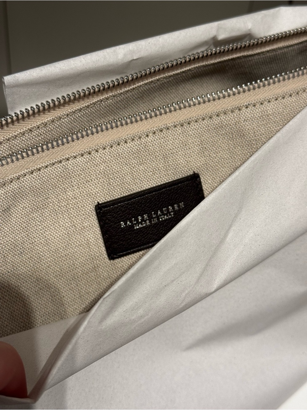 The Ralph Chain-Trim Goatskin Tote - Picture 6 of 12